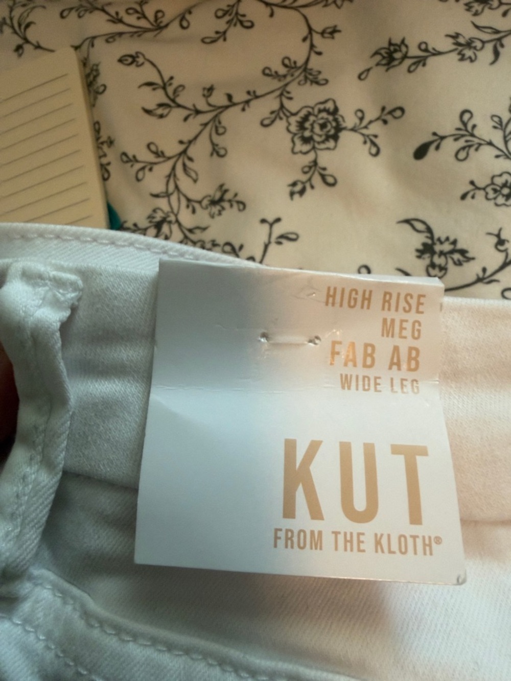 Kut From The Kloth Meg High Rise Fab Ab Wide Leg New! - Picture 3 of 7